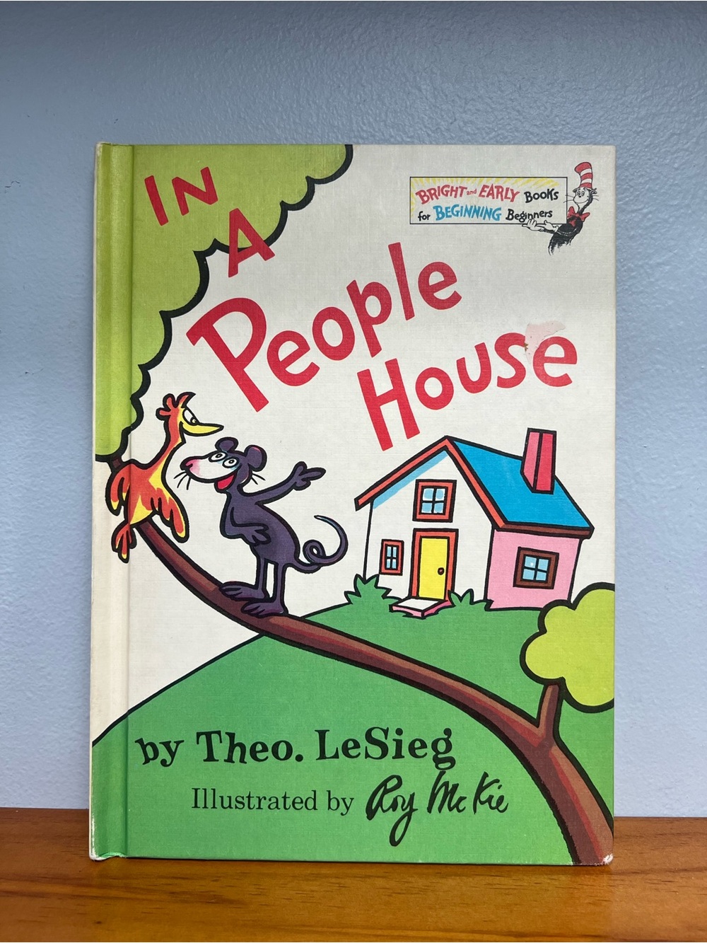 VINTAGE In A People House By Theo LeSieg Book Club Edition A Bright & Early Book